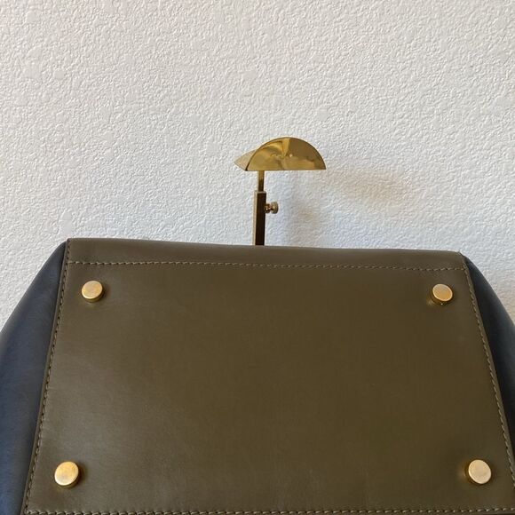 Stella McCartney Olive Green Faux Leather Beckett Boston Bag - Picture 8 of 14